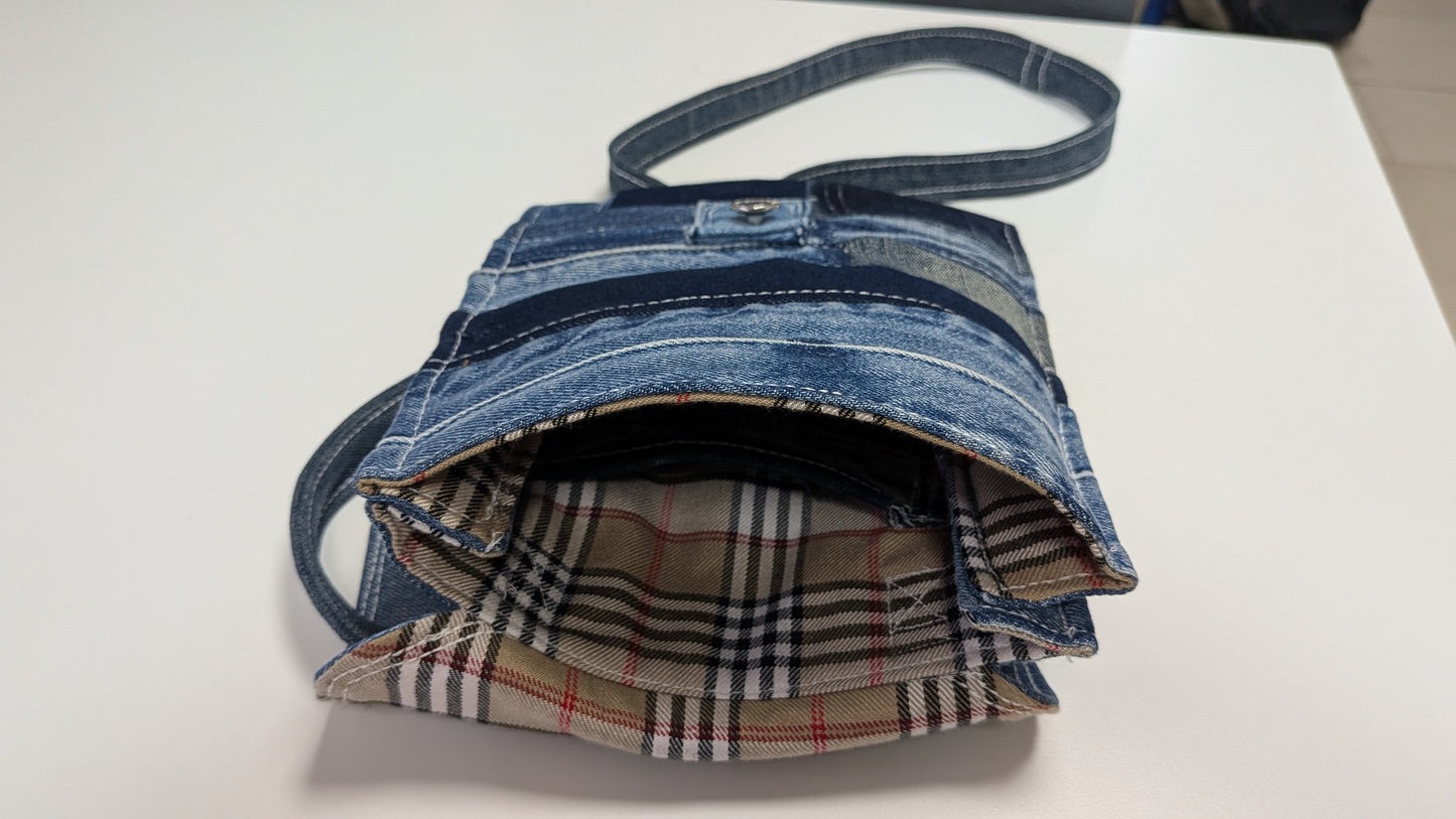 Patchwork cross body bag