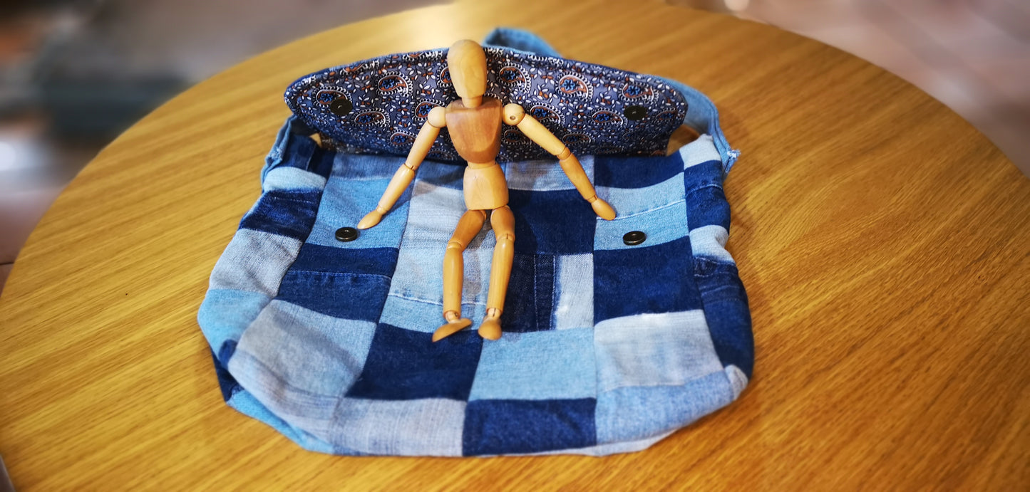 Patchwork sloppy tote